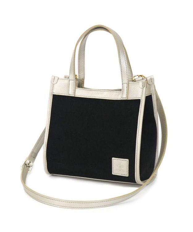 Regalo Felice 【水に強いスエード調素材 / 2way】ショルダー / REGALO BK(ブラック×シャンパンゴールド)