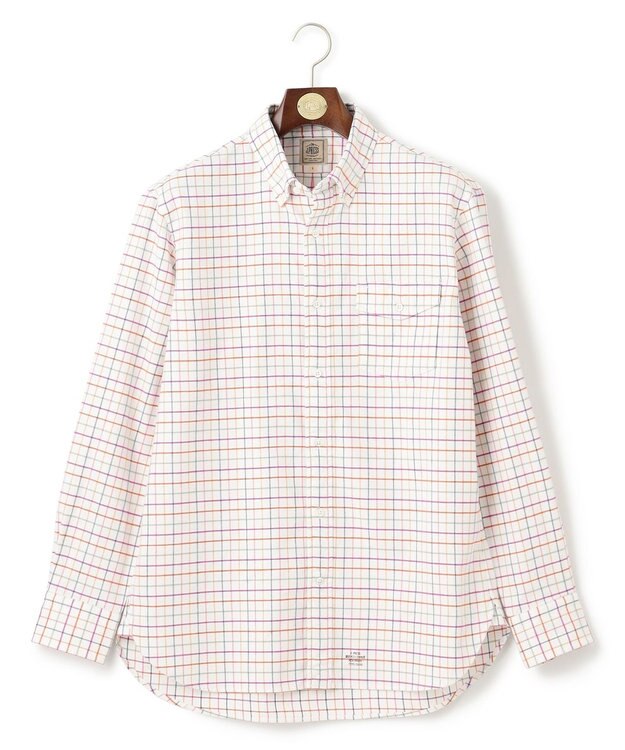 J.PRESS MEN ストレッチ コットンネルシャツ ホワイト系3