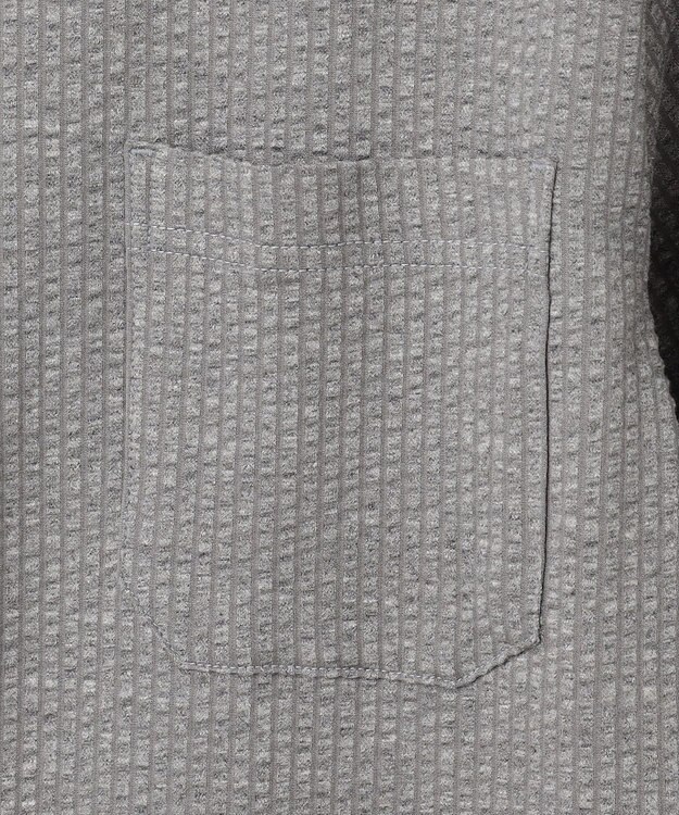 JOSEPH ABBOUD 【オーガニックコットン/サスティナブル】 JOE COTTON サッカーポロシャツ ライトグレー系