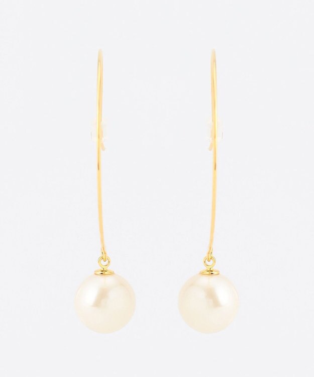 23区 【APPLAUDIR】フープパールピアス ゴールド系