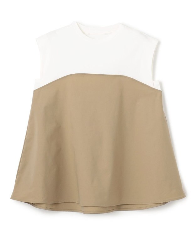 UNFILO L ビスチェ レイヤードT オフ×ベージュ