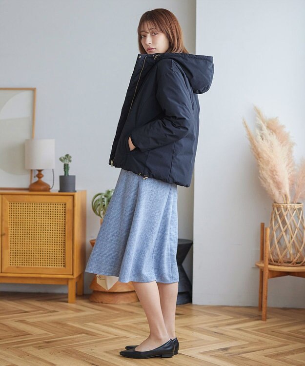 Tiaclasse リバーシブルダウンジャケット ネイビー