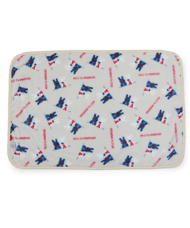 PET PARADISE リサとガスパール ブランケット 《頬杖柄》 ベージュ