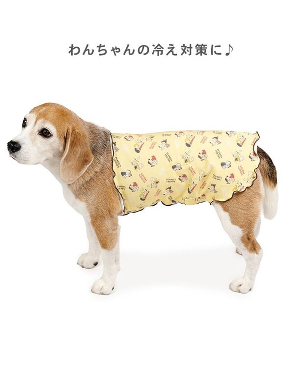 PET PARADISE スヌーピー makokoro ペティヒート 腹巻 《イエロー》 中型犬 イエロー