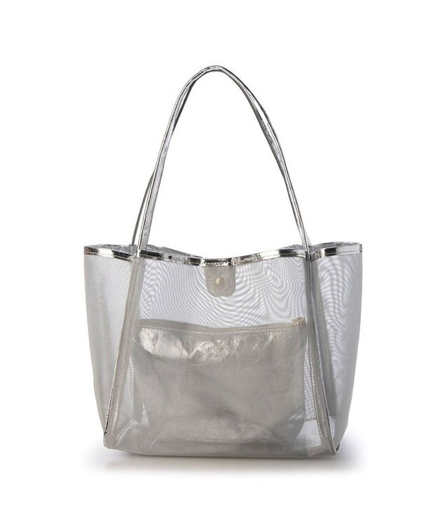 UNBILLION カシュカシュ cachecache / チュールメッシュビッグトート シルバー