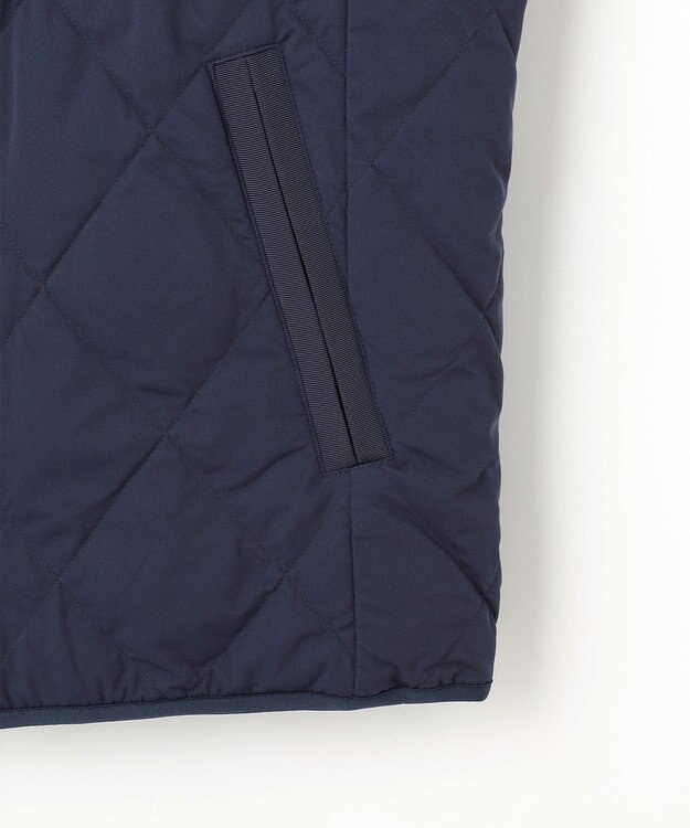 23区GOLF 【MEN】両面使える！チェック×無地 ダウンベスト ネイビー系