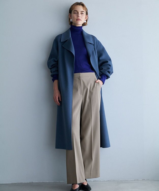 ICB WoolRever  ロングコート ブルーグレー