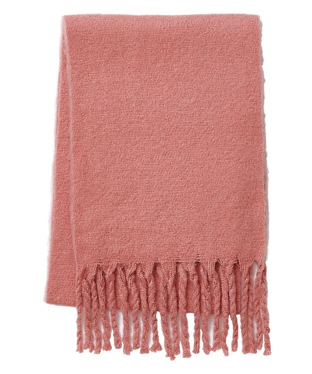 MOONBAT 【洗える】estaa ボリュームマフラー ピーチ