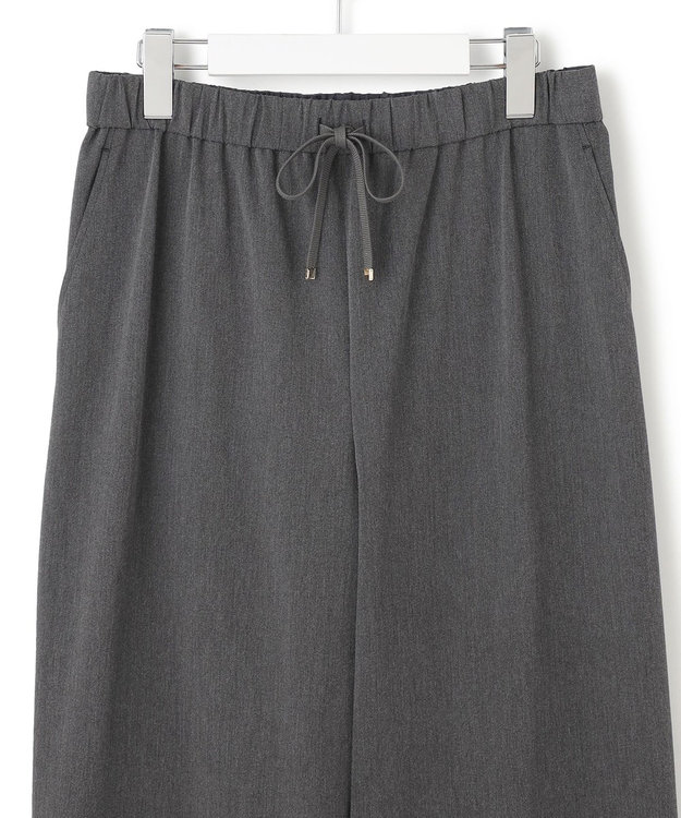 23区 【撥水加工/洗える】ドライ2WAYストレッチ ドロスト ワイド パンツ グレー系