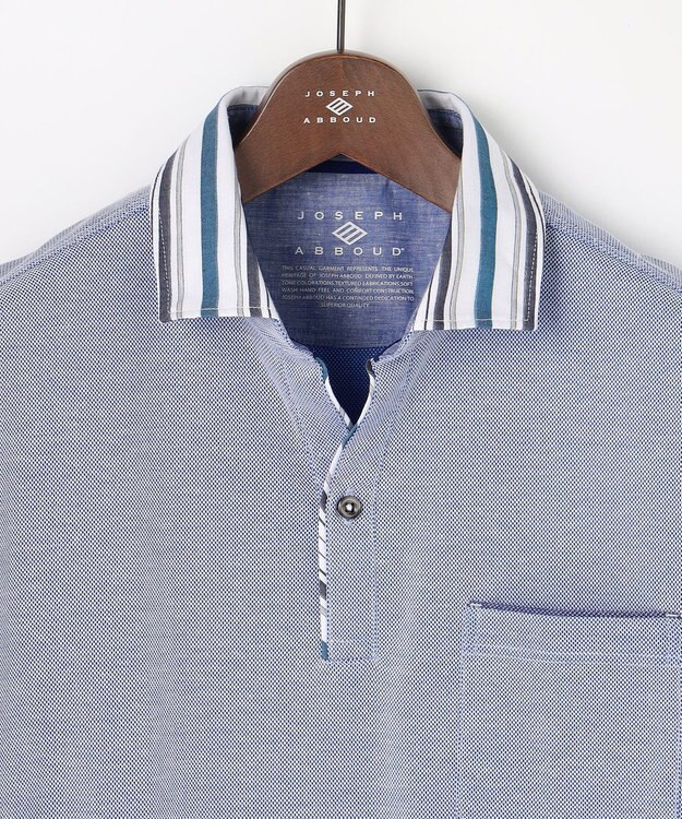 JOSEPH ABBOUD 【愛されて21年！オーガニックコットン使用】ダディ ポロシャツ サックスブルー系