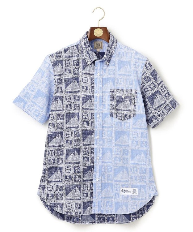 J.PRESS MEN Reyn spooner×J.PRESS リバースプリントクレイジーシャツ ネイビー系9