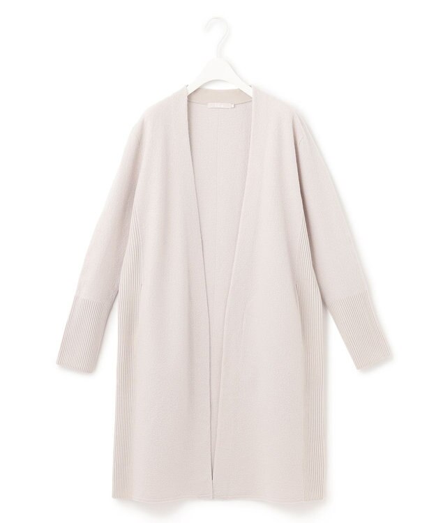 ICB L ミルドウール ロングカーディガン トープ系