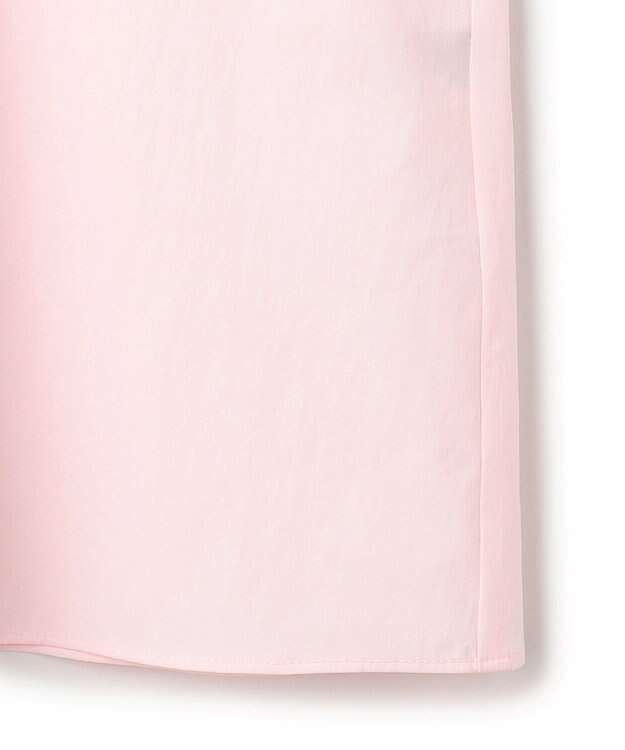 UNFILO L 【WEB限定カラー】バックリボン イージーケアシャツ ピンク