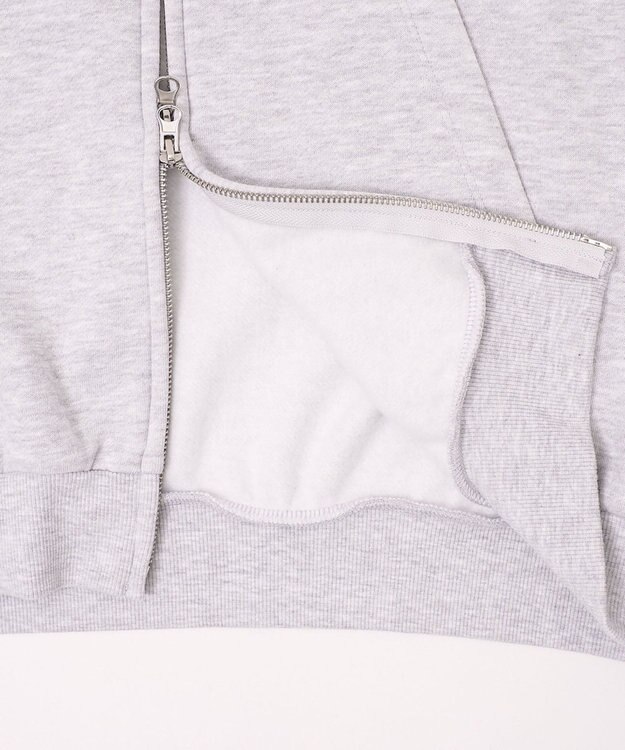 WEGO 【ユニセックス着用ITEM】ラインラグランZIPパーカー アッシュグレー