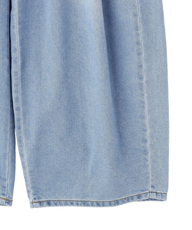 earth music&ecology タックバルーンデニム Light Indigo