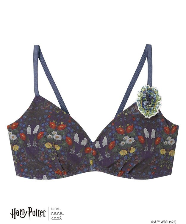 une nana cool 【ハリー・ポッターコラボ】364 シンプル ノンワイヤーブラ ブルー