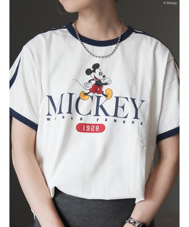 AMERICAN HOLIC ラインＴシャツ　Ｏｆｆ　Ｗｈｉｔｅ／Ｄｉｓｎｅｙ Off White