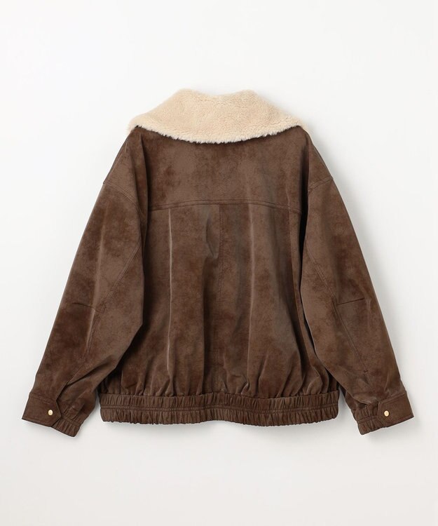 ANY 【2WAY】ボアカラーブルゾン ブラウン