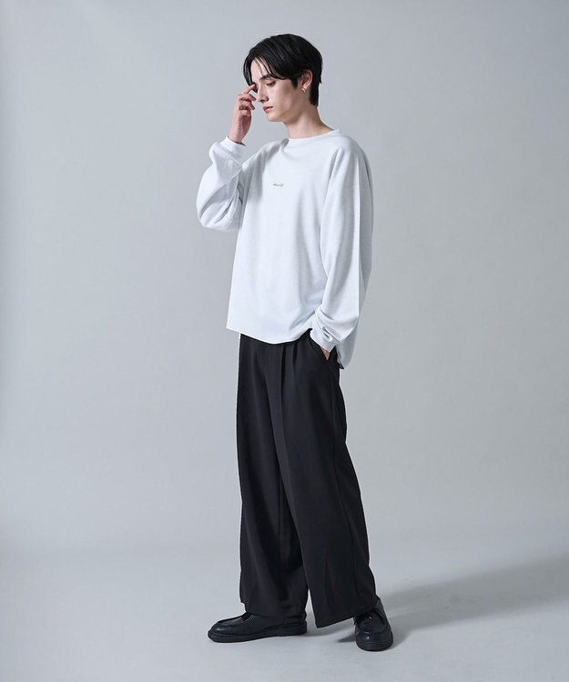 WEGO リバーシブルワンポイントT（LS） オフホワイト