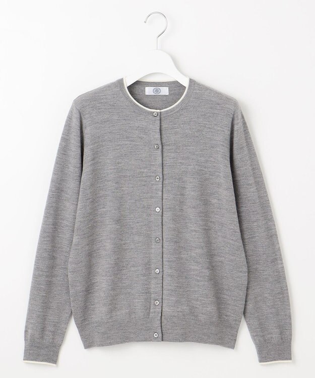 J.PRESS LADIES 【WEB限定カラーあり・洗える】アーガイルツイン ニット グレー系