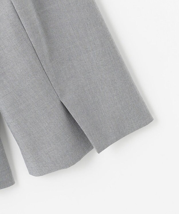 J.PRESS LADIES 【セットアップ対応・洗える・撥水】コットンFITTY ノーカラー ジャケット グレー系