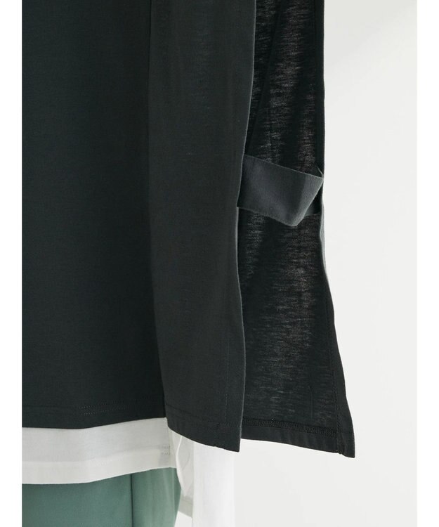 Green Parks ポンチョ風レイヤードチュニック Gray