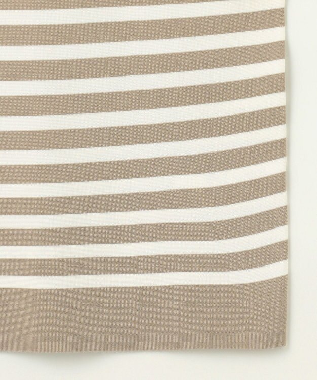 自由区 【WEB限定カラーあり・洗える】ドライコットンハイゲージプルオーバー ニット [WEB限定]ベージュ×オフ