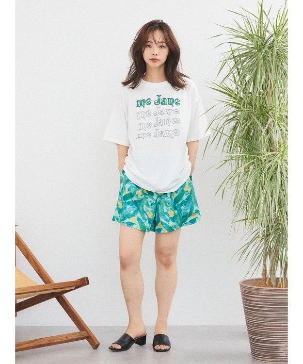 Green Parks ｍｅ　Ｊａｎｅ／４連ロゴＢｉｇＴシャツ White