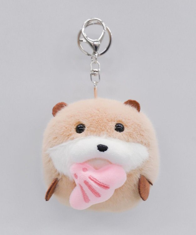 WEGO ふりふりあにまるぬいぐるみキーホルダー ベージュ