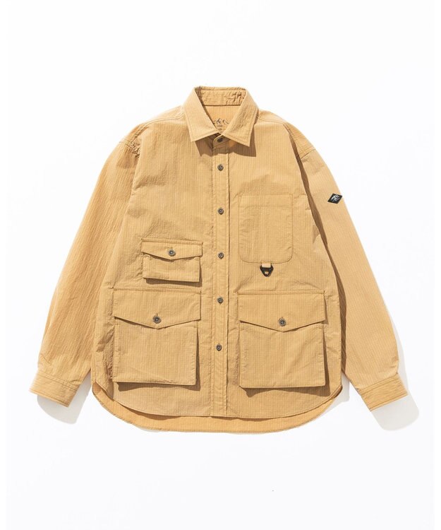 JOSEPH ABBOUD MOUNTAIN 【CREA掲載・ECO撥水・軽量】Teemu Jarviコラボシャツ カーキ系