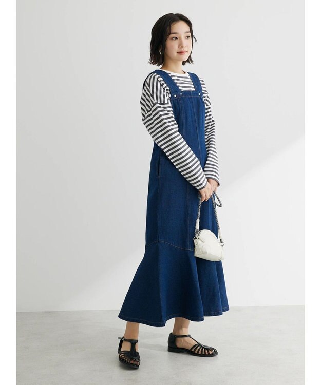 Green Parks ・ＳＵＧＡＲ　ＳＰＯＯＮ　デニムマーメイドジャンスカ One Wash