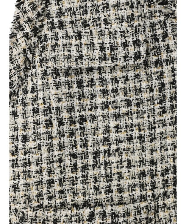 Green Parks ・ＥＬＥＮＣＡＲＥ　ＤＵＥ　ツィードノーカラーベスト Ivory