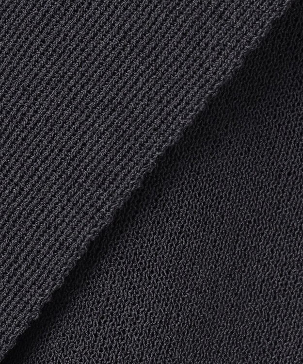 UNFILO シアーフォルムニット ジャケットジレ チャコール