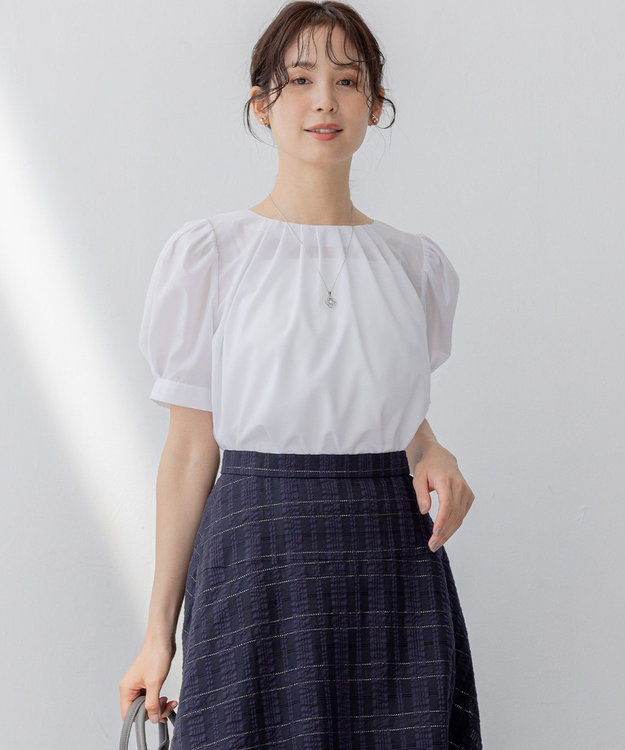 組曲 フラワービジューネックレス シルバー系