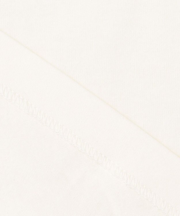 J.PRESS MEN 【UNISEX】ファブリックワッペン バックブルTシャツ ホワイト系