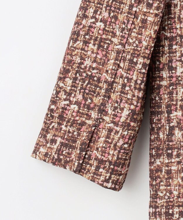 自由区 S プリントジャガードストレッチ  ワンピース ベージュ系5