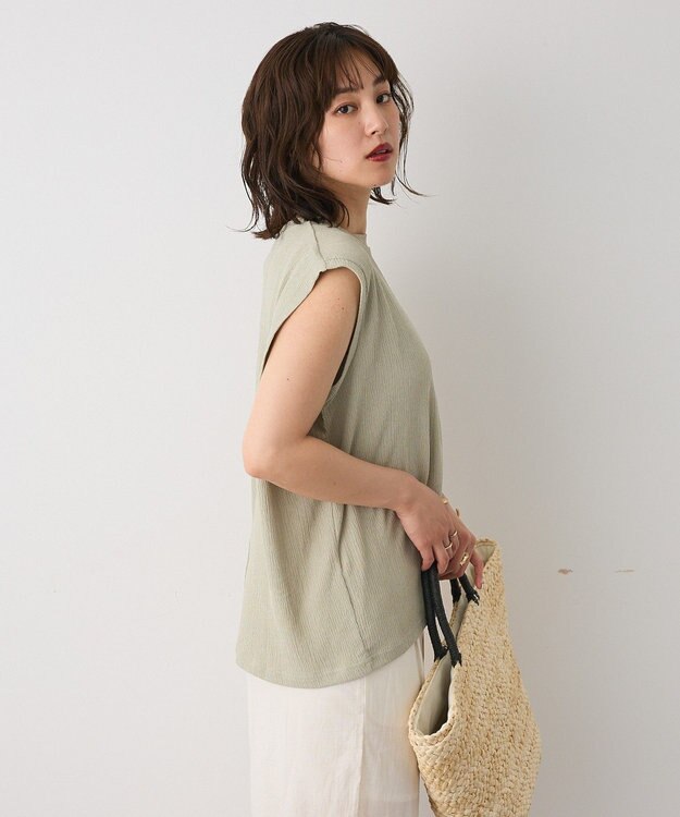 CRAFT STANDARD BOUTIQUE バックタックノースリーブプルオーバー Light Green