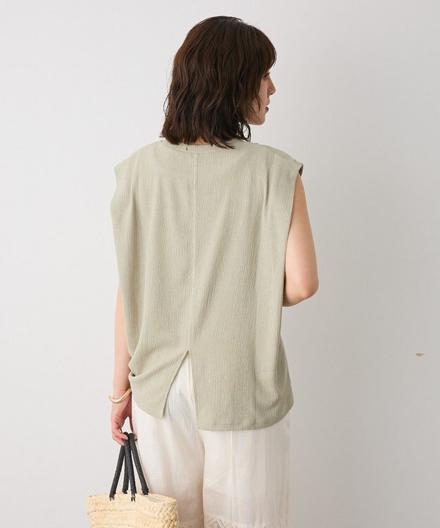 CRAFT STANDARD BOUTIQUE バックタックノースリーブプルオーバー Light Green