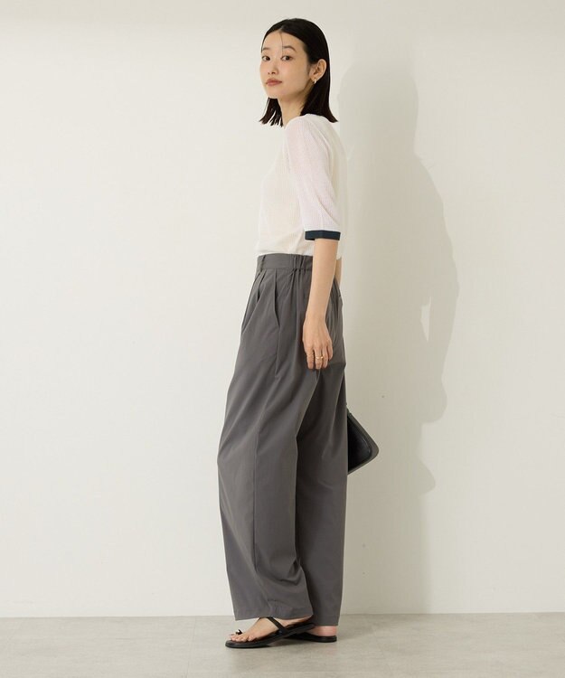 AMERICAN HOLIC メッシュニットリンガーＴシャツ Ivory