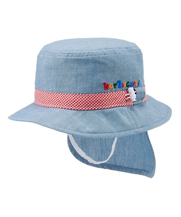 MIKI HOUSE HOT BISCUITS 【44-54cm】 ダンガリー素材 クロッシェ(帽子) ブルー