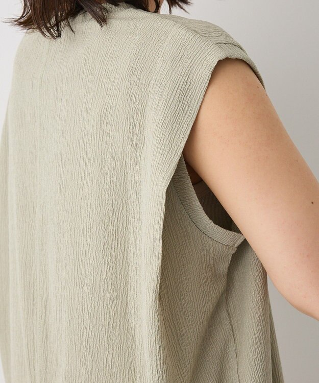 CRAFT STANDARD BOUTIQUE バックタックノースリーブプルオーバー Light Green