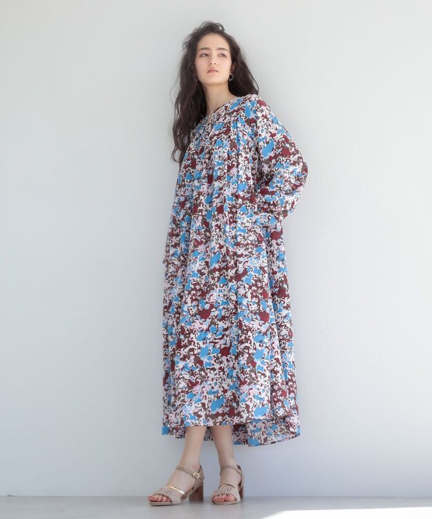 Green Parks ■ＥＳＣＡＲ　モザイクｐｔレースアップワンピース