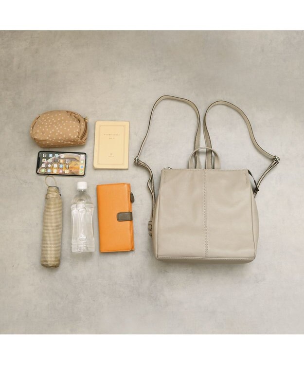 UNBILLION アトランタ ATLANTA / やぎ革軽量ミニリュック ベージュ