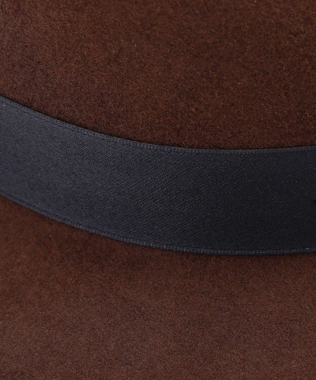 JOSEPH ABBOUD 【サイズ調整可】フェルトハット ダークブラウン系