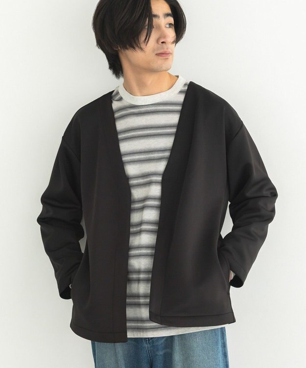 CRAFT STANDARD BOUTIQUE ボタンレスカットカーディガン Black