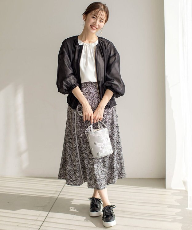 ANY SIS 【洗える】ドルマンシアー ブルゾン ブラック