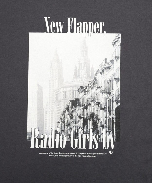 AMERICAN HOLIC フォトプリント半袖Ｔシャツ Charcoal Gray