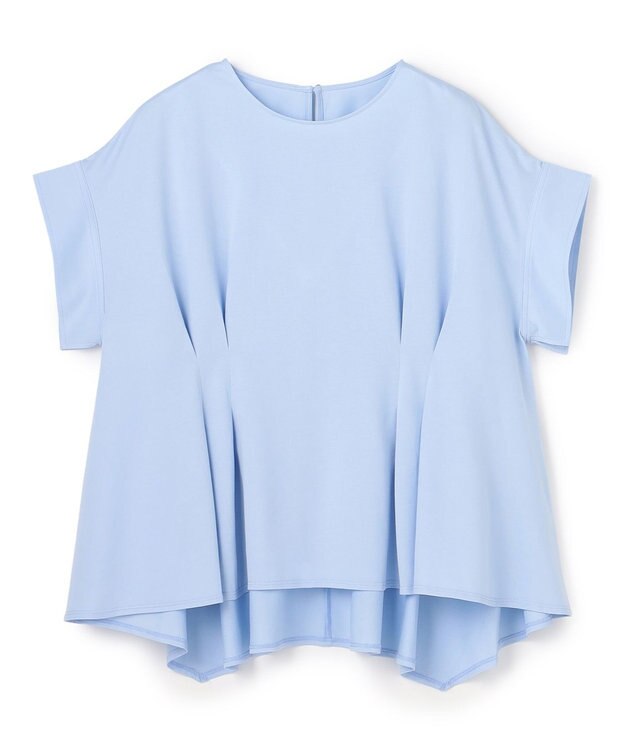 UNFILO ヒートシールドジャージー タックデザイン Tシャツ サックス