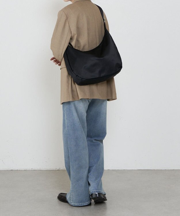 russet ラウンドビッグショルダーバッグ(CE-1292) Black2（シルバー金具）