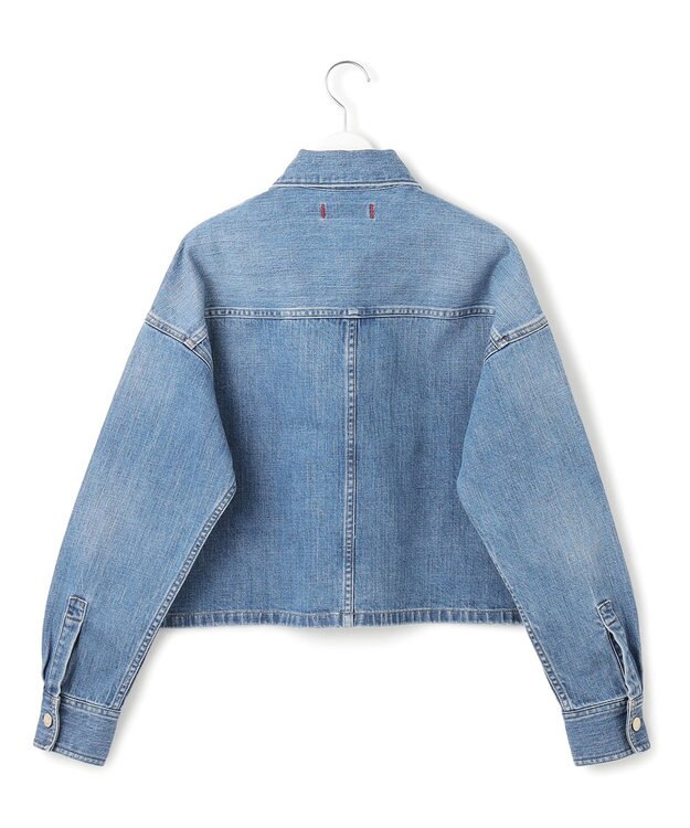 23区 【見上愛さん着用/RED CARD TOKYO×23区】クロップド デニム ジャケット ライトブルー